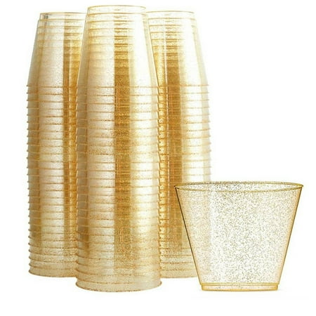 xtangh Gold Plastic Cups Clear Plastic Wine Glasses Fancy Disposable Hard Plastic Cups with Gold Glitter for Party Cups 25Pcs
xtangh Gold Plastic Cups Clear Plastic Wine Glasses Fancy Disposable Hard Plastic Cups with Gold Glitter for Party Cups 25Pcs