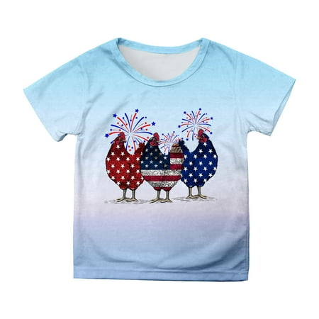 Girls T Shirts Shirts Teen Boys Short Sleeve Independence Day Prints Child Girls Tops
Girls T Shirts Shirts Teen Boys Short Sleeve Independence Day Prints Child Girls Tops