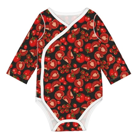 Matuu Tomato for Baby Long-Sleeve Bodysuit Soft Cotton Comfortable and Breathable Perfect for Newborns and Infants
Matuu Tomato for Baby Long-Sleeve Bodysuit Soft Cotton Comfortable and Breathable Perfect for Newborns and Infants