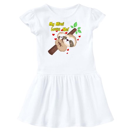 Inktastic My Mimi Loves Me Gift Toddler Girl Dress