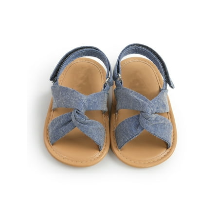 Rotosw Infant Crib Shoes Bowknot Sandals First Walkers Flat Sandal Casual Cross Strap Princess Shoe Beach Non-Slip Blue 4C
Rotosw Infant Crib Shoes Bowknot Sandals First Walkers Flat Sandal Casual Cross Strap Princess Shoe Beach Non-Slip Blue 4C