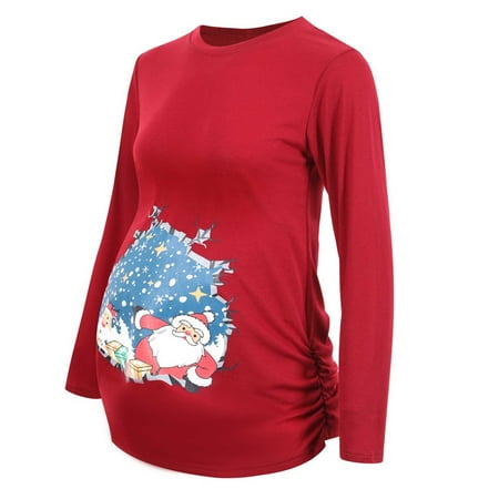 Pregnant Gifts For First Time Mom Christmas Long Sleeve Maternity Top T-shirt Pregnant Women Christmas Nursing Clothes
Pregnant Gifts For First Time Mom Christmas Long Sleeve Maternity Top T-shirt Pregnant Women Christmas Nursing Clothes
