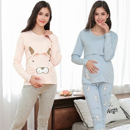 Cartoon Animal Maternity Nursing Pajama Set Long Sleeve Breastfeeding Top Pants
Cartoon Animal Maternity Nursing Pajama Set Long Sleeve Breastfeeding Top Pants