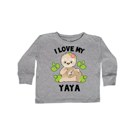 Inktastic Cute Sloth I Love My Yaya with Green Leaves Gift Toddler Boy or Toddler Girl Long Sleeve T-Shirt
Inktastic Cute Sloth I Love My Yaya with Green Leaves Gift Toddler Boy or Toddler Girl Long Sleeve T-Shirt