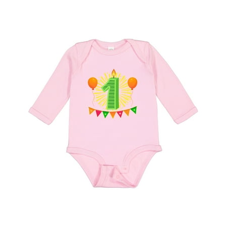 Inktastic First Birthday Party Outfit Candle Gift Baby Boy or Baby Girl Long Sleeve Bodysuit
Inktastic First Birthday Party Outfit Candle Gift Baby Boy or Baby Girl Long Sleeve Bodysuit