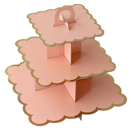 Cake Stand Exquisite Three-layer Paper Eco-friendly Disposable Dessert Stand for Wedding
Cake Stand Exquisite Three-layer Paper Eco-friendly Disposable Dessert Stand for Wedding
