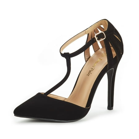 DREAM PAIRS Women Slip On Dress Shoes Pointed Toe Stilettos Heel Pump Shoes