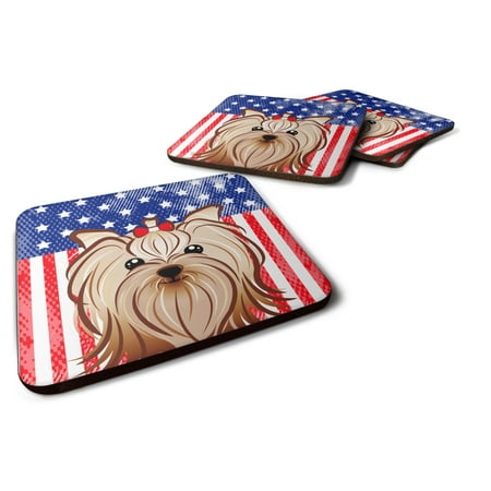 Caroline s Treasures BB2134FC American Flag and Yorkie Yorkishire Terrier Foam Coaster Set of 4 3 1/2 x 3 1/2
Caroline s Treasures BB2134FC American Flag and Yorkie Yorkishire Terrier Foam Coaster Set of 4 3 1/2 x 3 1/2