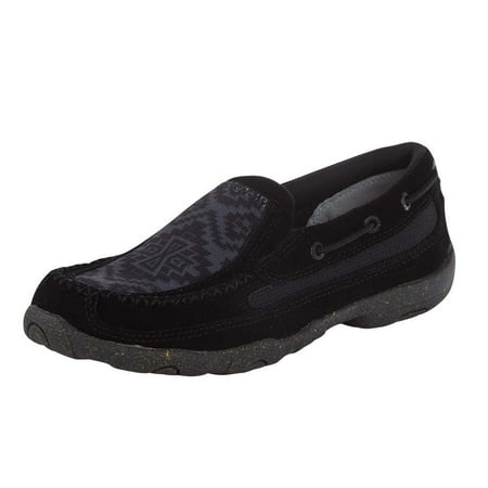 Twisted X Boots Womens WDMS025 Twisted X Aztec Driving Moc 8.5 M Black
