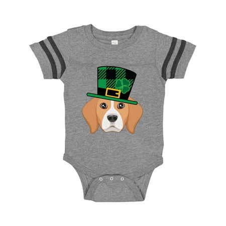 Inktastic St Patricks Beagle Dog Outfit Gift Baby Boy or Baby Girl Bodysuit