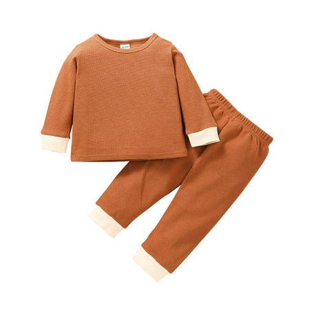 Binmer Toddler Baby Autumn Solid Color Pullover + Trousers Casual Baby Solid Color Suit
Binmer Toddler Baby Autumn Solid Color Pullover + Trousers Casual Baby Solid Color Suit