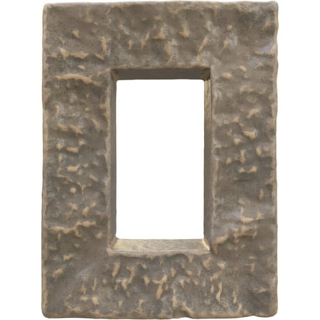 Ekena Millwork 4 W x 3 D x 7 7/8 H Universal Electrical Cover for StoneWall Faux Stone Siding Panels Cannondale