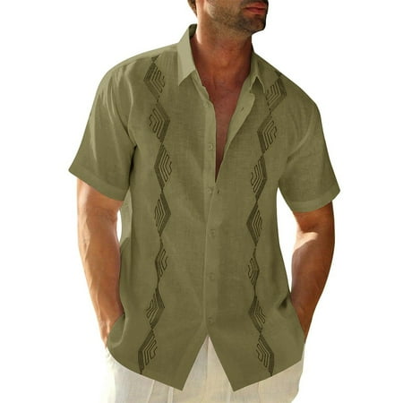 KDJ Mens Print Short Sleeve Blouse Button Down Shirts Tops Party Beachwear Vacation
KDJ Mens Print Short Sleeve Blouse Button Down Shirts Tops Party Beachwear Vacation