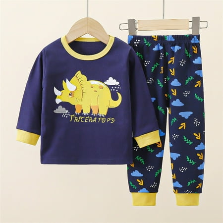 Spazoro Toddler Girls Outfits Sets Shirts and Pants Fall and Winter Dinosaur Print 2PC Pajamas Clothes Sets for Baby Kids Girls Navy Size 2 T
Spazoro Toddler Girls Outfits Sets Shirts and Pants Fall and Winter Dinosaur Print 2PC Pajamas Clothes Sets for Baby Kids Girls Navy Size 2 T