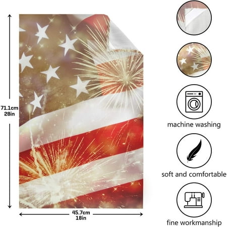 SKYSONIC 4 Pack 4Th of July Fireworks American Flag Kitchen Dish Towels Dishcloths Hand Towels Tea Towels 18 x 28
SKYSONIC 4 Pack 4Th of July Fireworks American Flag Kitchen Dish Towels Dishcloths Hand Towels Tea Towels 18 x 28