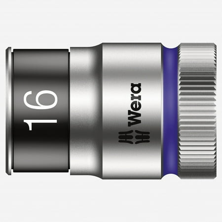 Wera 003736 Zyklop Socket with 1/2 Drive with Holding Function - 16mm