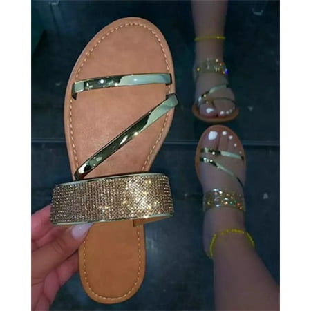 European and American plus size one-word sandals women‘s fashion rhinestone outdoor summer breathable rhinestone casual cool shoes
European and American plus size one-word sandals women‘s fashion rhinestone outdoor summer breathable rhinestone casual cool shoes