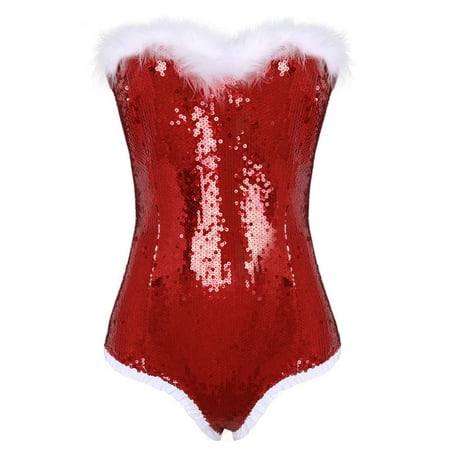 DPOIS Women s Christmas Costumes Corset Cosplay Santa Bustier Lingerie Tops Bodysuit
DPOIS Women s Christmas Costumes Corset Cosplay Santa Bustier Lingerie Tops Bodysuit