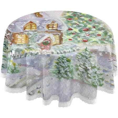 Hyjoy Christmas Snowman Round Tablecloth 60 Inch Waterproof Stain and Wrinkle Resistant Washable Decorative Table Covers for Kitchen Dining Tabletop Party Outdoor Picnic
Hyjoy Christmas Snowman Round Tablecloth 60 Inch Waterproof Stain and Wrinkle Resistant Washable Decorative Table Covers for Kitchen Dining Tabletop Party Outdoor Picnic