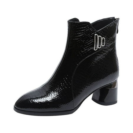 KBKYBUYZ New Autumn And Winter Fashion Patent Leather Thick-heeled High-heeled Ankle Boots
KBKYBUYZ New Autumn And Winter Fashion Patent Leather Thick-heeled High-heeled Ankle Boots