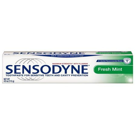 Sensodyne Fluoride Toothpaste, Maximum Strength, Fresh Mint 