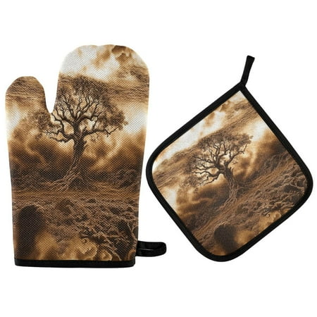 2pcs kitchen insulation gloves Oven Mitts and Pot Holders Sets Heat Resistant kitchen insulation pad Ancient Tree with Gnarled Branches
2pcs kitchen insulation gloves Oven Mitts and Pot Holders Sets Heat Resistant kitchen insulation pad Ancient Tree with Gnarled Branches