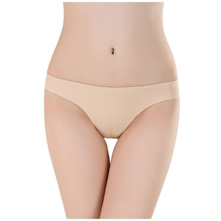 KDDYLITQ Panties for Women Ice Silk Mid Waist G-string Seamless Underpants T-Back Thongs Underwear Khaki
KDDYLITQ Panties for Women Ice Silk Mid Waist G-string Seamless Underpants T-Back Thongs Underwear Khaki