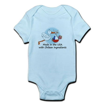 CafePress - Stork Baby Chile USA Infant Bodysuit - Baby Light Bodysuit