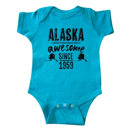 Inktastic Alaska Awesome Since 1959 Gift Baby Boy or Baby Girl Bodysuit
