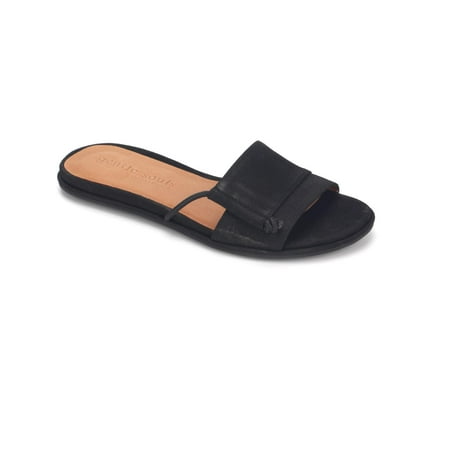 Gentle Souls by Kenneth Cole Womens Lark Leather Slip On Slide Sandals