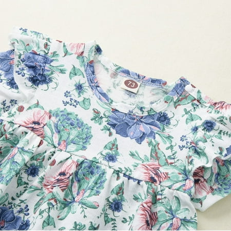 TOWED22 Toddler Outfits For Girls 3Pcs Kids Toddler Baby Girl Short Sleeve T-Shirt Tops+Floral Pants+Headband Outfits Light Blue
TOWED22 Toddler Outfits For Girls 3Pcs Kids Toddler Baby Girl Short Sleeve T-Shirt Tops+Floral Pants+Headband Outfits Light Blue