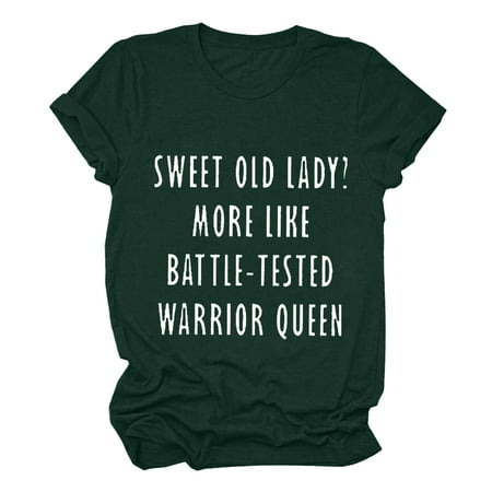 Womens Tops Oversized T Shirts for Women Womens Work Tops Short Sleeve Out Blouse Funny Letter Print Shirt T-Shirt Tops Backless Top White Crop Top Clearance on Sales Green S
Womens Tops Oversized T Shirts for Women Womens Work Tops Short Sleeve Out Blouse Funny Letter Print Shirt T-Shirt Tops Backless Top White Crop Top Clearance on Sales Green S
