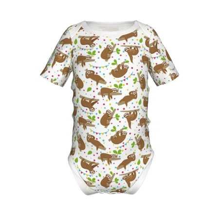 Adobk Cute Sloth Print Baby Climbing Clothes Jumpsuit Rompers Classic Rompers Child Short sleeve Bodysuits-6 Months
Adobk Cute Sloth Print Baby Climbing Clothes Jumpsuit Rompers Classic Rompers Child Short sleeve Bodysuits-6 Months
