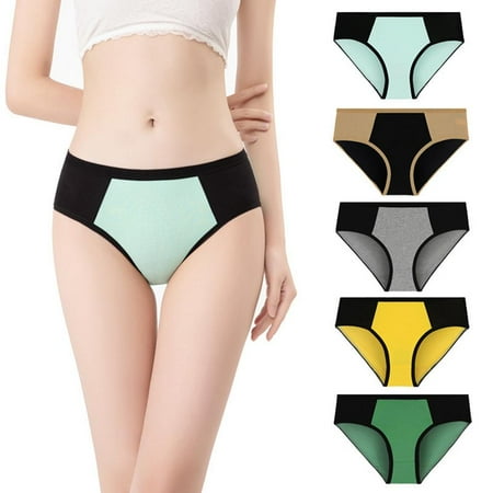 Ame 5Pcs/Set Women s High Waist Splicing Cotton Underwear Soft Breathable Underwear Large Size
Ame 5Pcs/Set Women s High Waist Splicing Cotton Underwear Soft Breathable Underwear Large Size