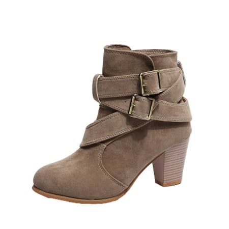 Juebong Fashion Winter Plus Size Classic Boots For Women Boots Thick Soled Thick Womens High Heels Ankle Booties Shoes Khaki Size 5.5
Juebong Fashion Winter Plus Size Classic Boots For Women Boots Thick Soled Thick Womens High Heels Ankle Booties Shoes Khaki Size 5.5