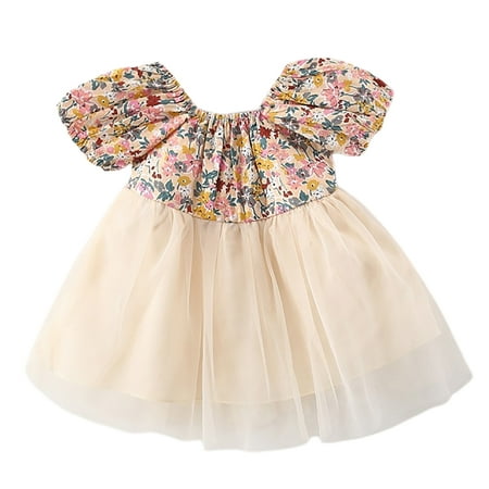 Chaoren Fashion Girls Dress Short Sleeve Mesh Patchwork Floral Print Backless Bowknot Dress for Summer
Chaoren Fashion Girls Dress Short Sleeve Mesh Patchwork Floral Print Backless Bowknot Dress for Summer