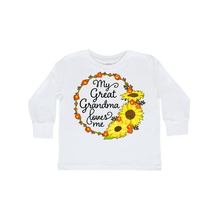 Inktastic My Great Grandma Loves Me with Sunflower Wreath Gift Toddler Boy or Toddler Girl Long Sleeve T-Shirt
Inktastic My Great Grandma Loves Me with Sunflower Wreath Gift Toddler Boy or Toddler Girl Long Sleeve T-Shirt
