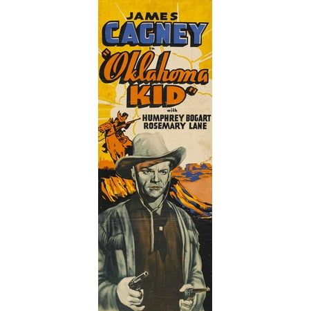 The Oklahoma Kid Poster Movie Insert 14 x 36 Inches - 36cm x 92cm James Cagney Humphrey Bogart Rosemary Lane Ward Bond Donald Crisp Charles Middleton Harvey Stephens