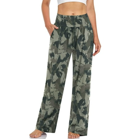 Ladies Wide Leg Cozy Palazzo Pants Casual Loose Yoga Trousers High Waist Lounge Pajama Pants with Pockets
Ladies Wide Leg Cozy Palazzo Pants Casual Loose Yoga Trousers High Waist Lounge Pajama Pants with Pockets