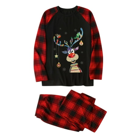 Honeeladyy Parent-child Attire Christmas Suits Patchwork Plaid Printed Homewear Round Neck Long Sleeve Pajamas Two-piece Dad Sets Discount
Honeeladyy Parent-child Attire Christmas Suits Patchwork Plaid Printed Homewear Round Neck Long Sleeve Pajamas Two-piece Dad Sets Discount