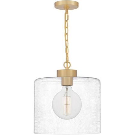Quoizel Abner Pendant Light in Aged Brass