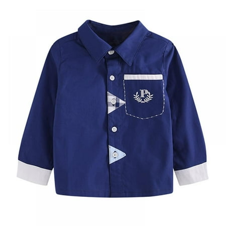 Spring Baby Boys Shirt Kids Long Sleeve Blue Tops Outwear Children Casual Blouse (9 Month-2 Years) Blue
Spring Baby Boys Shirt Kids Long Sleeve Blue Tops Outwear Children Casual Blouse (9 Month-2 Years) Blue