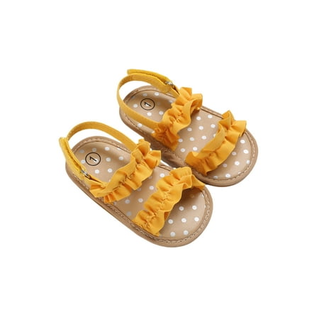 Baby Girls Anti-Slip Ruffled Sandals Indoor Slippers Flats Sandals Summer Princess Beach Shoes
Baby Girls Anti-Slip Ruffled Sandals Indoor Slippers Flats Sandals Summer Princess Beach Shoes