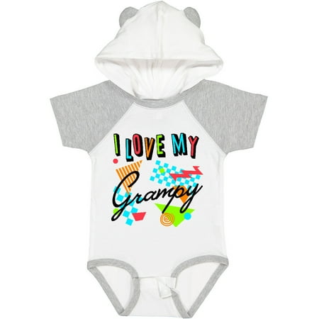 Inktastic I Love My Grampy- 80s Retro Style Gift Baby Boy or Baby Girl Bodysuit