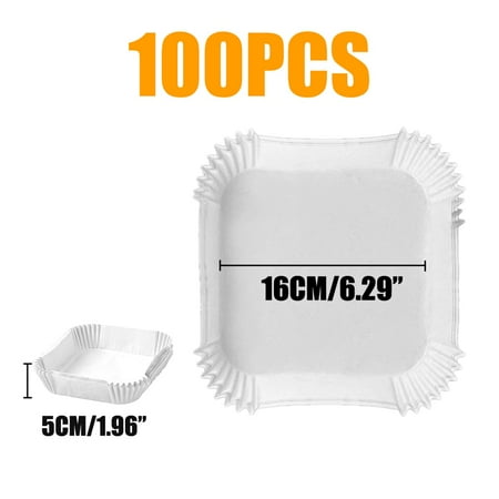 50/100Pcs Air Fryer Disposable Parchment Paper Liner Oil-proof Paper Tray Non-Stick Baking Mat Air Fryer Accessories SquareRound
50/100Pcs Air Fryer Disposable Parchment Paper Liner Oil-proof Paper Tray Non-Stick Baking Mat Air Fryer Accessories SquareRound