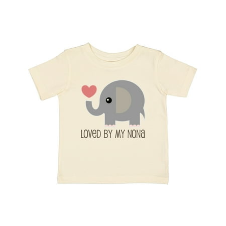 Inktastic Loved by My Nona Grandma Gift Baby Boy or Baby Girl T-Shirt