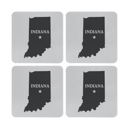 Supreme Stainless Steel 4-Piece Square Coasters with Non-Slip EVA Backing (Indiana)
Supreme Stainless Steel 4-Piece Square Coasters with Non-Slip EVA Backing (Indiana)
