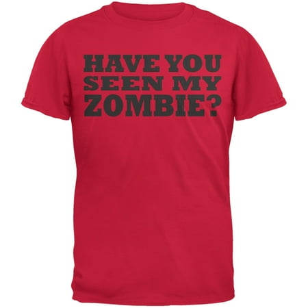 Have You Seen My Zombie Flip Up Red Youth T-Shirt