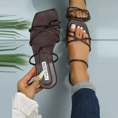 QWANG 2023 Women s Fashion Slipper Casual Solid Crystal RomanFlat Slippers Sandals Shoes
QWANG 2023 Women s Fashion Slipper Casual Solid Crystal RomanFlat Slippers Sandals Shoes