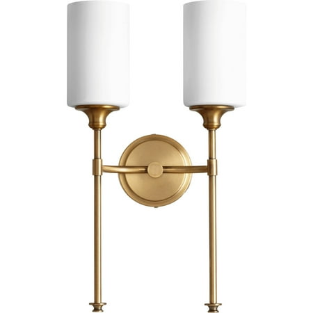 Wall Sconces 2 Light With Aged Brass Finish Medium Base Bulbs 11 inch 200 Watts
Wall Sconces 2 Light With Aged Brass Finish Medium Base Bulbs 11 inch 200 Watts